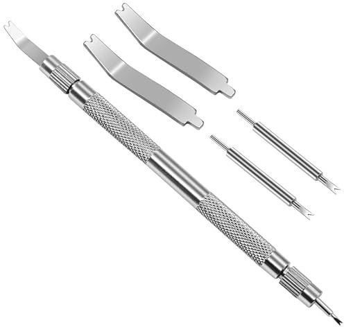 Ziyan Uhrmacherwerkzeug Federstegbesteck Uhren Armband Tool Federstege Entfernen Uhrmacher Werkzeug Set Edelstahl Griff zum Justieren Federstege/Spring Bars
