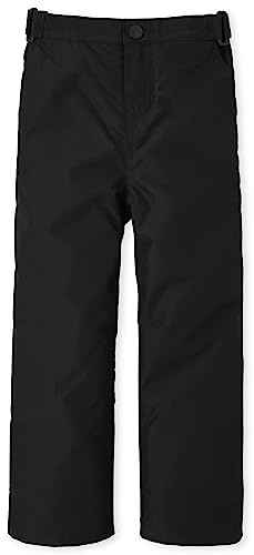 The Children's Place Boys' Pull On Ski Snow Pants, Black, 12