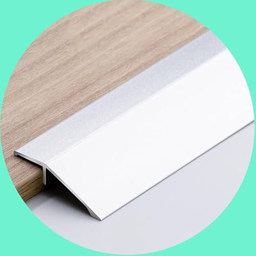WINARA Übergangsprofil Höhenausgleich 3mm-15 mm Ausgleichsprofil, Boden Übergangsleiste, Übergangsschiene for unebene Böden/Türen/Teppiche/Fliesen (Color : Silver, Size : 1 * 90cm (3ft))