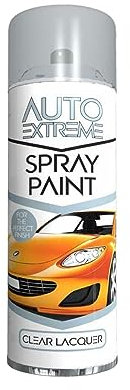 PNJB Spray Paint 200ml, Aerosol, Clear Lacquer Restore Metal Interior Exterior Rapid Drying & Glossy Protective Coating, Excellent Coverage Adhesion, Easy Spray Nozzle (1 PCS)