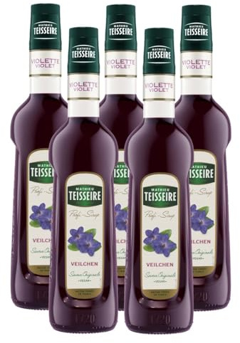 Mathieu Teisseire Getränke-Sirup Veilchen 0,7L - Cocktails (5er Pack)