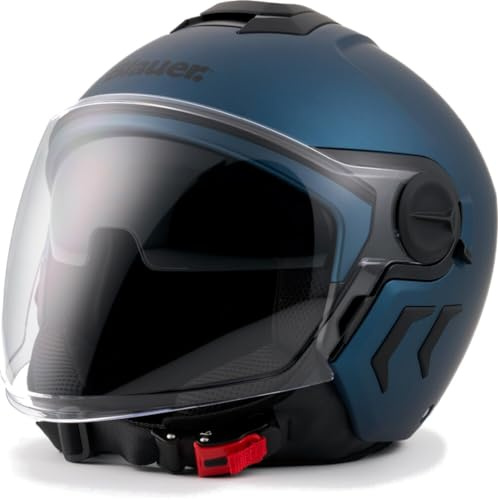 Blauer Demi Jet DJ-01 Monocolor Jethelm, blau matt, XL (60/62)