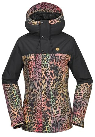 Volcom Damen Bolt Isolierte Snowboard Ski Winter Kapuzenjacke Schneejacke, Acid S5, S