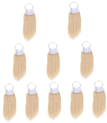 FOMIYES 300 Stk Haarstyling-Training grau Testen Sie eine Haarsträhne Farbmuster für Haare Farbe testen Haare zum Üben Puffs haarfarbe set Haarfarben Set Echthaar zum Üben Haarfarbentafeln