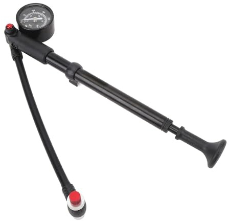 RiToEasysports Pompe D'amortisseur de Vélo, Pompe D'amortisseur Haute Pression 300PSI Pompe D'amortisseur de Fourche Avant de Vélo à Haute Pression de Suspension Adaptée aux Amortisseurs de