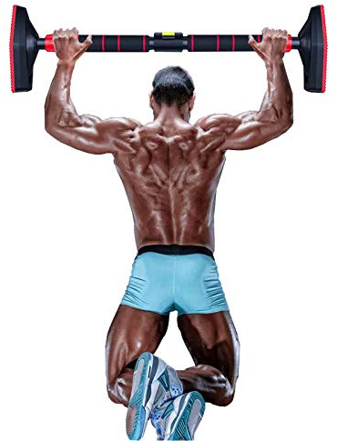 CAFIEDR Klimmzugstangen Türrahmen-Reckstange, 121-160 cm Lange, an der Korridorwand hängende Klimmzugstange, sicheres und stabiles Fitnessgerät für den Haushalt, Tragkraft 250 kg
