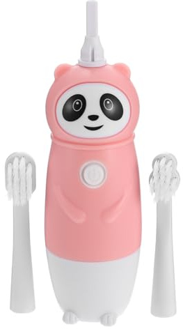 SAFIGLE Elektrische Zahnbürste zur Vorbeugung von Mundproblemen Ipx7 Rosa für Kinder Inklusive Aaa Batterie mit Weichen Borsten aus Pp für Zähne und Zahnfleisch Geeignet für Kinder 3-12