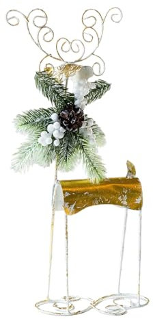 Qcbuegof Bella Ferro Pupazzo Di Neve Figura Scultura Di Ferro Per La Decorazione Di Natale Per Famiglie E Ambiente Commerciale Decorazione Vacanza Di Natale