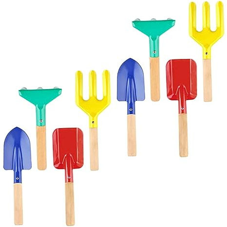 CIYODO Herramientas De Jardinería Paleta De Jardinería Manual Pala De Mano Pequeña para Excavar y Trasplantar Paleta De Metal para Desherbar Tenedor y Rastrillo para Plantar Flores Jardín