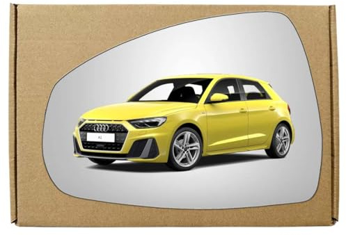 GAPlus Wing Mirror Glass Left Compatible with Audi A1 2010-2018 STICK-ON Passenger Near Side with Blind Spot
