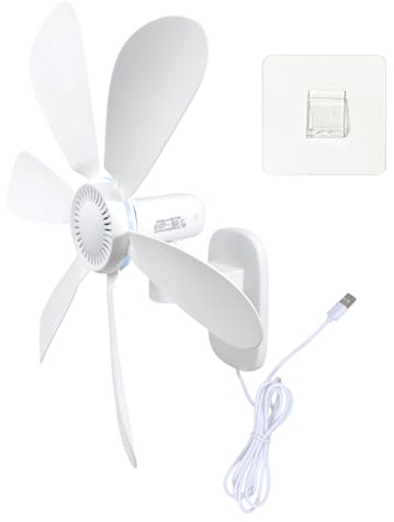 APGLSXY Energieeffizienter 5-V Wandventilator, 162 cm Kabellänge, Einstellfunktion für Innenkühlung, tragbarer USB Wandventilator