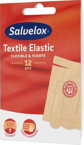 Salvelox ® | Textile Elastic | Apósitos de tejido flexible con excelente adhesión | Permite la transpiración de la piel y es resistente a la suciedad | 12 uds