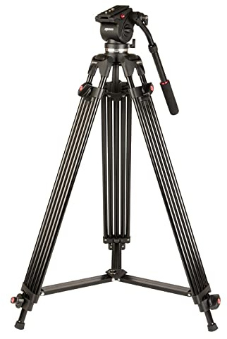 Kenro Twin Tube Aluminium Video Stativ Kit mit vh01b Ball Base Fluid Head