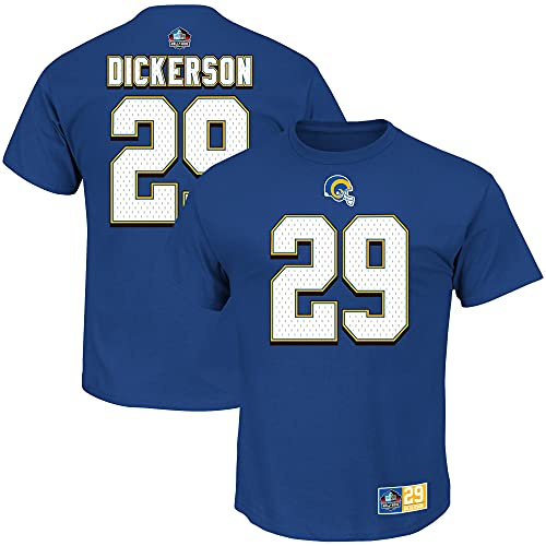 Majestic Athletic NFL - Camiseta de fútbol de Los Angeles Rams Eric Dickerson, color azul