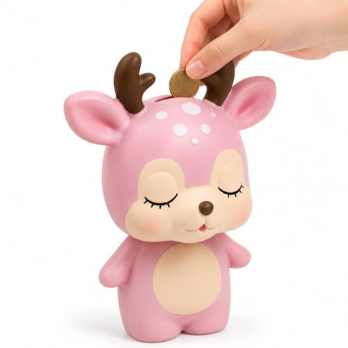 Spardose Einhorn Süßes Sparschwein Spardose Für Mädchensparschweine Für Kinder Elch-sparschwein Kleines Sparschwein Hirsch Münzbox Statue Erwachsener
