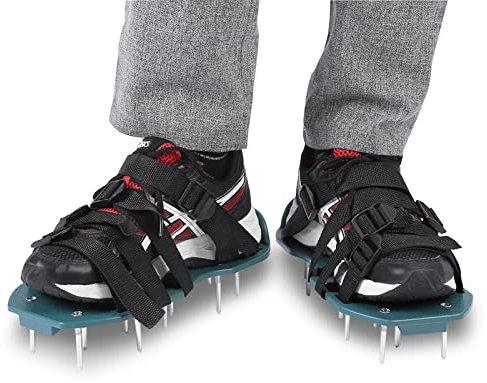 Ejoyous Arieggiatore da Prato Arieggiatore da Prato scarificatore da Prato scarificatore da Prato per Unghie per Il Tuo Prato o Cortile(Cinghie)