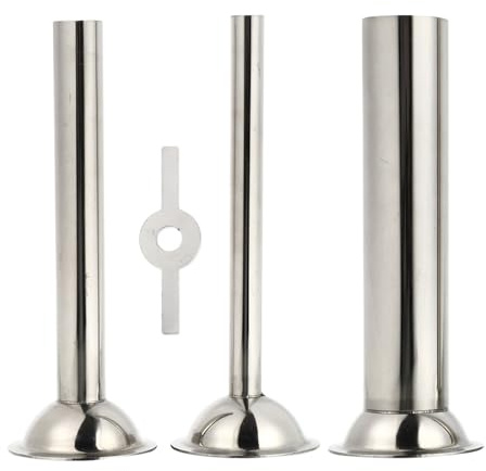 HEMOTON Wurst Stuffer Tubes Wurstfülltrichter Wurst Füllrohr Wurstfüller Fleischwolf Aufsatz Edelstahl Rohre Trichter für Fleischwolf Wurstfüllmaschine 12mm/ 19mm/ 32mm