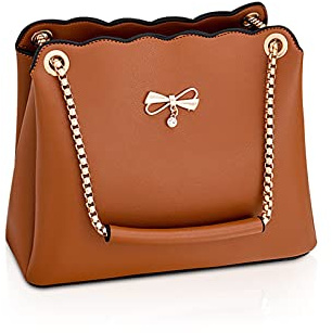 NICOLE & DORIS Tasche Frauen Klein Umhängetasche Damen Handtaschen Elegante Crossbody Bag Damen Handytasche PU Leder Schultertasche mit Kette