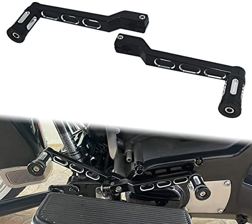 Hokuotolite Fersen-/Zehenschaltheringe, Aluminium vorne und hinten mit Schalthebeln für Harley 1986–2017 FL Softail, 1988–2023 Touring Road King Road Glide Street Glide Electra Glide und 2008–2023
