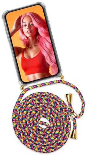 ONEFLOW Twist Case para Xiaomi 13 Pro Cadena de Teléfono Móvil Desmontable, Funda Móvil con Correa para Colgar, Funda con Cadena Teléfono Móvil, Funda Protectora y Cordel, Multicolor