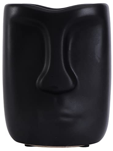Zerodeko 1pieza De Cerámica Diseño De Decorativo para Suculentas Adorno Elegante para y Negro