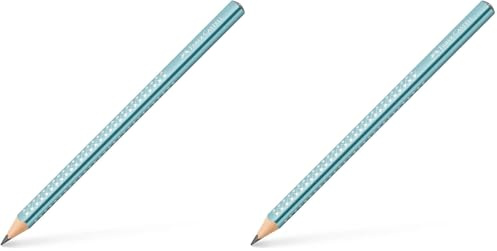 Faber-Castell Jumbo Sparkle Graphit-Bleistift – Ozean-Metallic (Packung mit 2)
