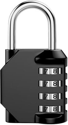 Serrure De Casier De Salle De Sport - Cadenas Avec Code, Cadenas À Combiné Pour Casier | Serrures À Bagages Réinitialisables, Serrure À Combinaison À 4 Chiffres, Serrure À Combinaison