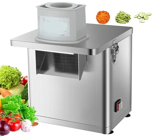 smafoseedding Cortadora En Dados Comercial, Rallador De Queso Eléctrico, Cortador De Verduras, Rallador Rotatorio Eléctrico, Picadora, Máquina para Hacer Ensaladas con 10 Cuchillas De Rejilla