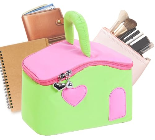 Sac de Maquillage de Voyage | Trousse de Toilette | Organisateur d'articles d'hygiène Sac cosmétique Portable pour Femmes et Filles Utilisation Quotidienne Professionnelle Gym Voyage en Plein air