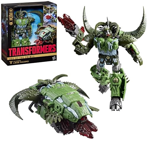 Transformers Age of the Primes The Thirteen Liege Maximo, Leader Class 21.5-cm Converting Action Figure for Ages 8+