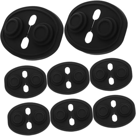Cabilock 8pcs Door Lock Protection Pad Silicone Automotive Car Door Lock Latch Cover Shock Absorption Silent Adhesive Protector for Vehicle Use
