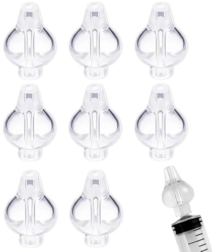 8 PCS Olive Nasali Per Lavaggi Neonato Beccuccio Morbido Lavaggio Nasale Bambini Oliva Silicone Riutilizzabile Accessori di ricambio per Siringhe Lavaggio Nasale Neonato