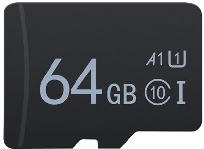Rimoody Tarjeta Micro SD 64GB, Clase 10 Tarjeta de Memoria Alta Velocidad Memory Card Gran Capacidad SD Card para Cámaras, Teléfonos, Dash CAM, Tabletas
