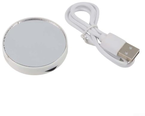 Linnkyfloa Sorgente luminosa del microscopio del LED con lo specchio per gli illuminatori organici della microscopia, luminosità regolabile, alimentazione USB 5V, potere 5W, materia plastica