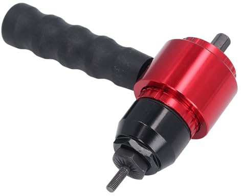 YDuupxe Adaptador de Pistola Remachadora Portátil, Herramienta de Taladro de Tuerca Eléctrica de Metal con Vástago Hexagonal, Kit de Tuercas de 5 Tamaños para Taladros y Destornilladores, Esencial