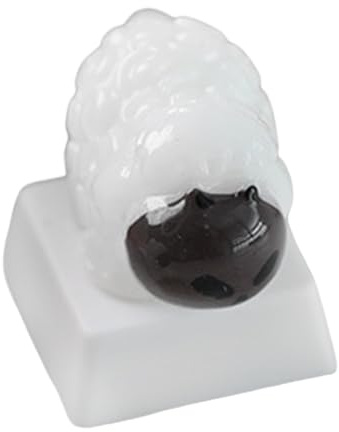 Keycap in resina 3D a forma di agnello per tastiere meccaniche keycaps con retroilluminazione compatibilità divertente accessorio tastiera