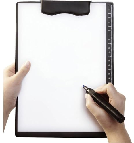 magnetoplan A4 magnetisches Klemmbrett, Clipboard für Büro, Lager oder Schule - Schwarz