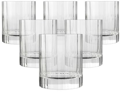 Luigi Bormioli 7540470 Bach Scatola di 6 boccali da birra forma bassa cristallo trasparente 7,5 x 7,5 x 9 cm