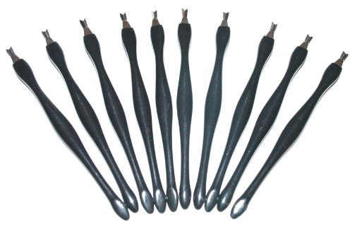 10 x Noir Repousse et Coupe Cuticules Manucure Pédicure Nail Art outil