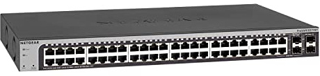 NETGEAR Switch Ethernet Gigabit Ethernet a 24 porte (GS724T) - Managed, 1 anno di gestione Insight cloud opzionale, con 2 SFP da 1G, montaggio su scrivania o su rack