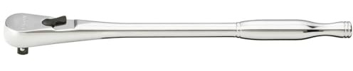 Vigor Vollstahl-Umschaltknarre (1/4 Zoll (6,3 mm) Vierkantantrieb, feinverzahnt mit 72 Zähnen, geschlossenes System) V4944 | Abtrieb 1/4 Zoll (6,3 mm) Vierkant massiv, DIN 3122, ISO 3315, Länge l2 200 mm, 169 g, 200 mm , 1/4″, Antrieb 1/4″