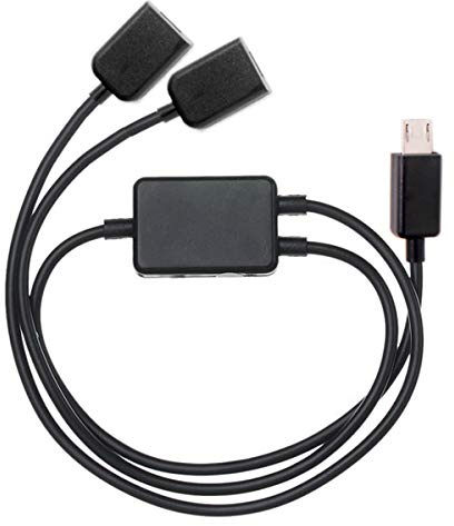 Cables de carga y adaptador CY 2 en 1, USB de doble clavija micro USB para teléfonos móviles HTC, Samsung y tabletas