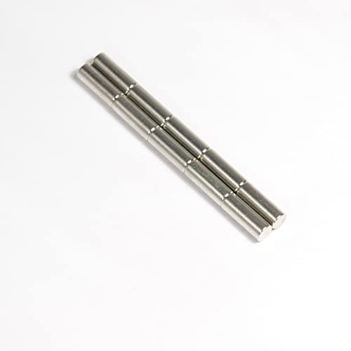 Neodym Magnete 100 Stück N45 Dauermagnet 3mm x 8mm Zylinder Stabmagnet Permanentmagnet Bastelmagnete Haftmagnete Extrem Stark