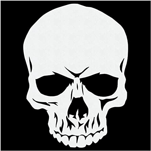 Herterich Products Airbrush Schablone für Totenkopf Schädel Skull - Tattoo und Graffiti Stencil Vorlage