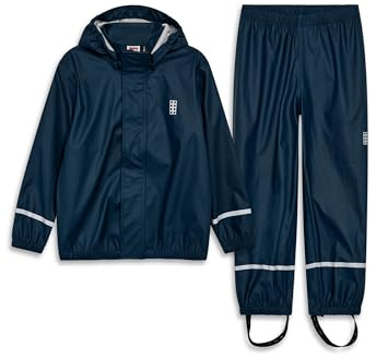 LEGO Wear Unisex Lego Wear regnset 11010041 regnbyxor, 589, 134 cm