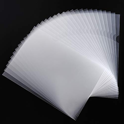 Carpetas Transparentes de Plástico A4 para Documentos, 30 unidades, 180 micrones PP Carpeta A4 Bolsillo de informe, Fundas para Carpetas de Documentos para Oficina Escolar