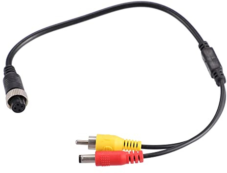X AUTOHAUX 4-Pin Zu RCA Adapter Für Auto Kamera Monitor 1pc Plug and Play