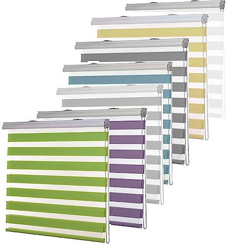Lamellenvorhang 90 x 160 cm Sichtschutz Blendschutz Hitzeschutz Sichtschutz Fenster Montage-Teile inklusive für Fenster und Türen, Küche, Grün
