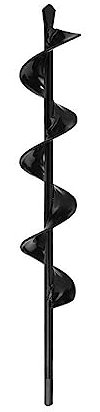 SRGDRR Taladro en Espiral para jardín, Broca para Maceta de Flores, Taladro para Eje, Taladro para jardín, Herramienta para cavar Agujeros, 425 x 65 mm, Color Negro