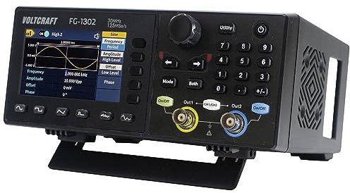 VOLTCRAFT FG-1302 - Generador de funciones (1 µHz – 30 MHz, 2 canales, funciona con red arbitraria)